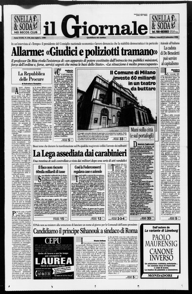 Il giornale : quotidiano del mattino